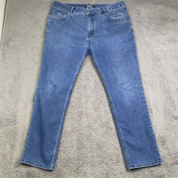 Rohan Jeans Adult 38S (37x28)Blue Tapered Leg Sun Protective UPF Denim Mens